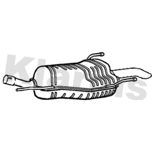 Koncový tlmič výfuku KLARIUS 220822