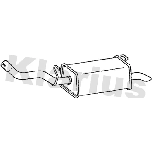 Koncový tlmič výfuku KLARIUS 220846