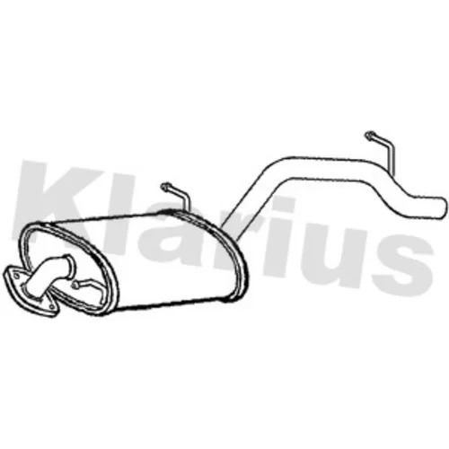 Koncový tlmič výfuku 230883 /KLARIUS/