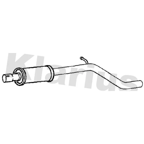 Stredný tlmič výfuku KLARIUS 231549