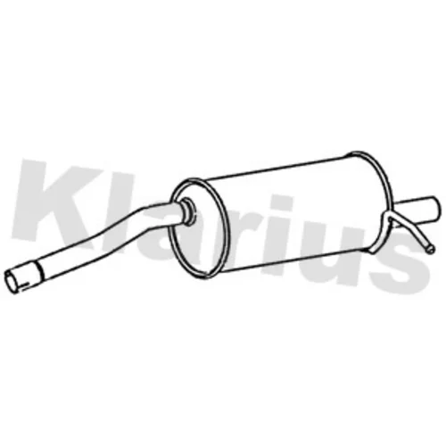 Koncový tlmič výfuku KLARIUS 231552