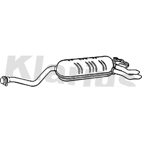 Koncový tlmič výfuku KLARIUS 240188