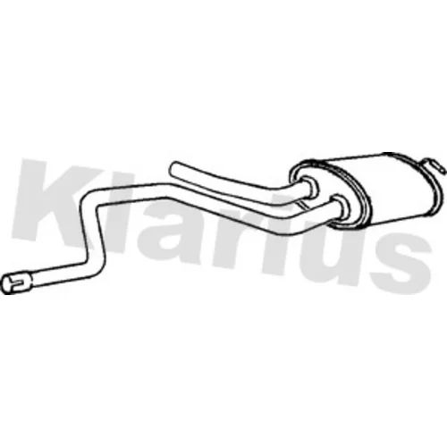 Stredný tlmič výfuku KLARIUS 240427