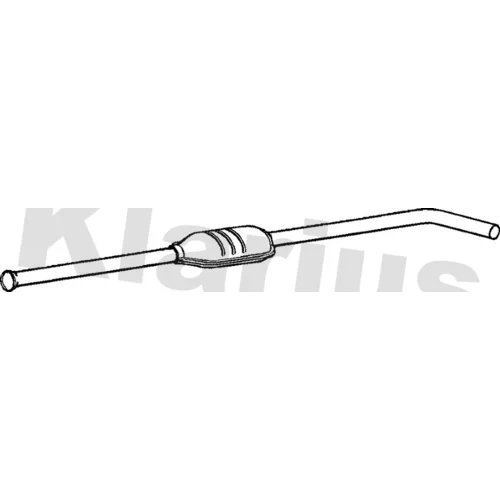 Stredný tlmič výfuku KLARIUS 250558