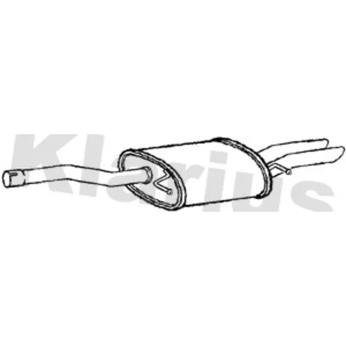 Koncový tlmič výfuku KLARIUS 250789