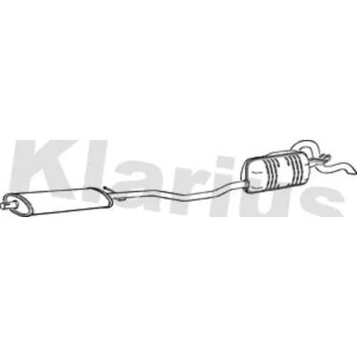 Koncový tlmič výfuku KLARIUS 260631