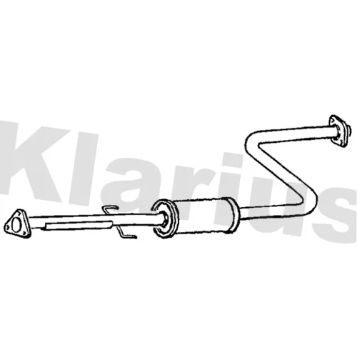 Stredný tlmič výfuku KLARIUS 260640