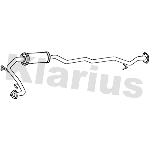 Stredný tlmič výfuku KLARIUS 260890
