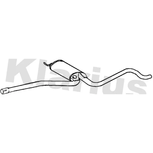 Stredný tlmič výfuku KLARIUS 261024