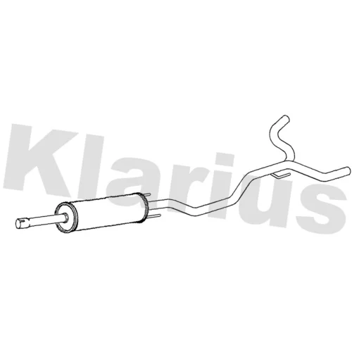 Stredný tlmič výfuku KLARIUS 261150
