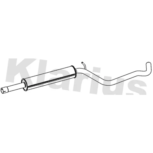 Stredný tlmič výfuku KLARIUS 261252