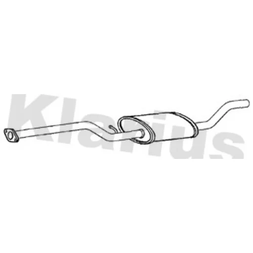 Stredný tlmič výfuku KLARIUS 270902