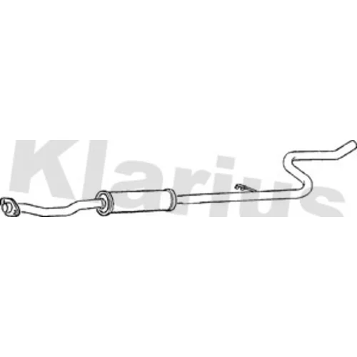 Stredný tlmič výfuku KLARIUS 160249