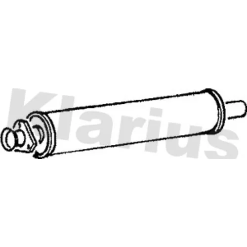 Stredný tlmič výfuku KLARIUS 210004