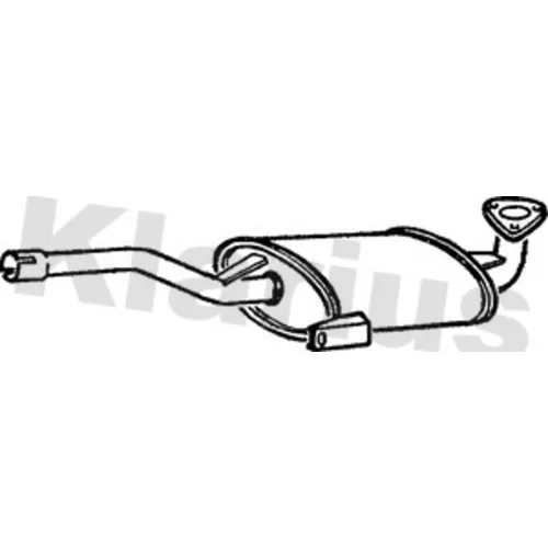 Stredný tlmič výfuku KLARIUS 220006