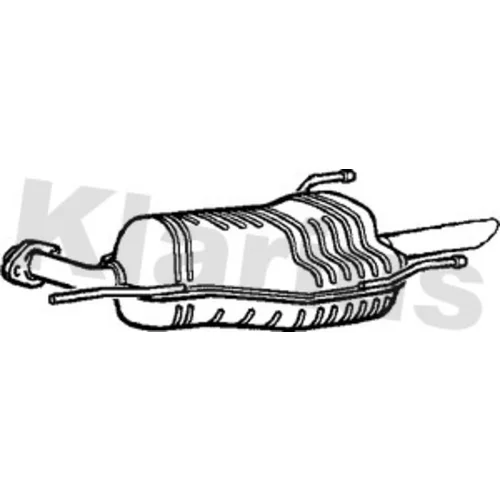 Koncový tlmič výfuku KLARIUS 220653