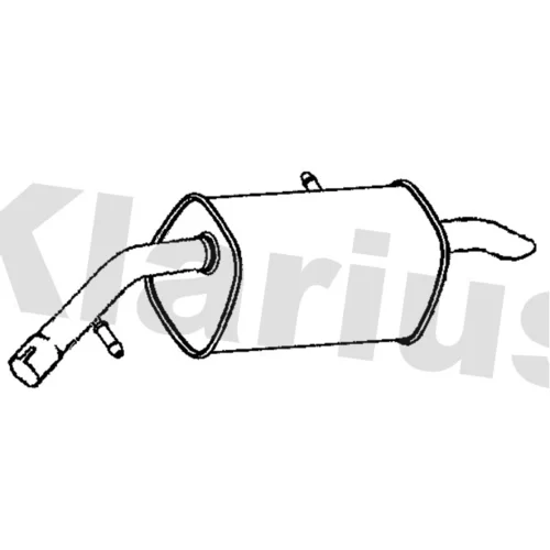 Koncový tlmič výfuku KLARIUS 221660