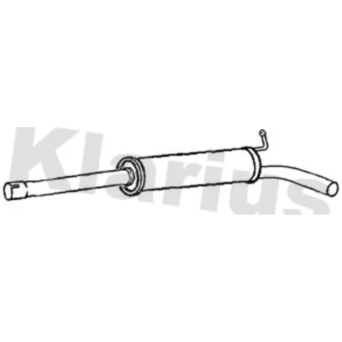 Stredný tlmič výfuku KLARIUS 223169