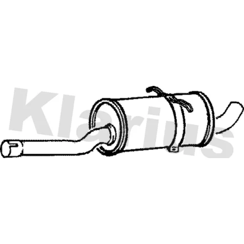 Stredný tlmič výfuku KLARIUS 230294
