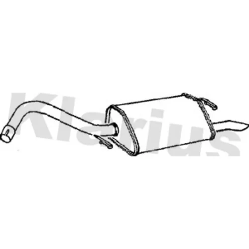 Koncový tlmič výfuku KLARIUS 230522