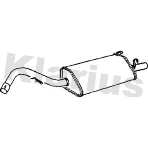 Koncový tlmič výfuku KLARIUS 230574