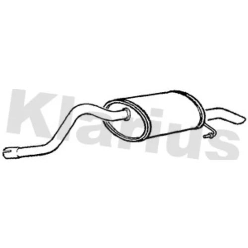 Koncový tlmič výfuku 230888 /KLARIUS/