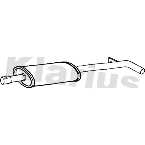 Stredný tlmič výfuku KLARIUS 230891