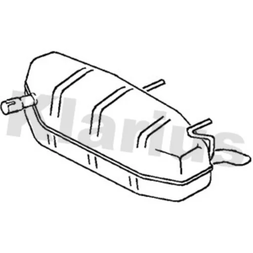 Koncový tlmič výfuku KLARIUS 230967