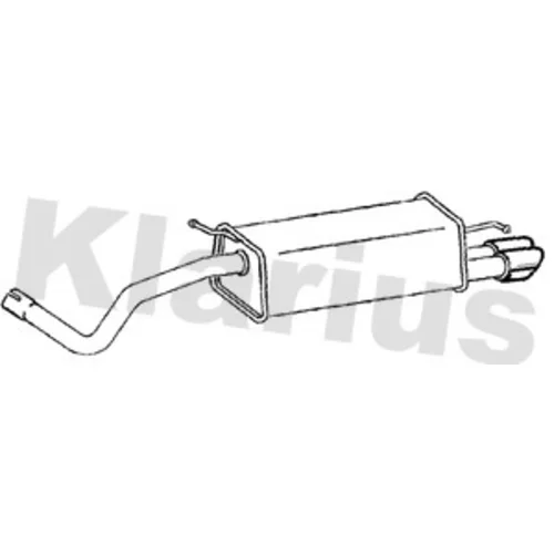 Koncový tlmič výfuku KLARIUS 241076
