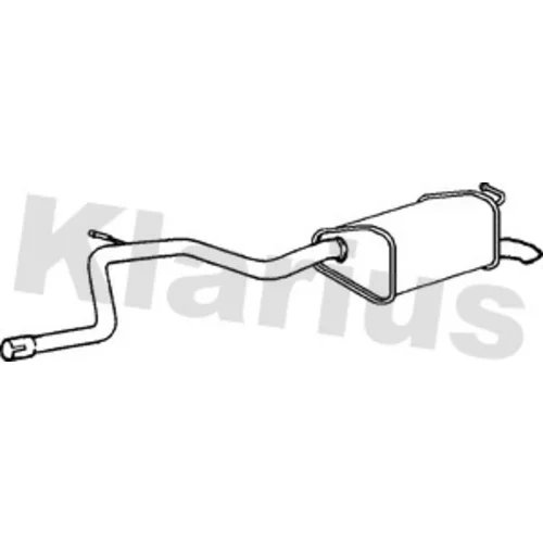 Koncový tlmič výfuku KLARIUS 250461
