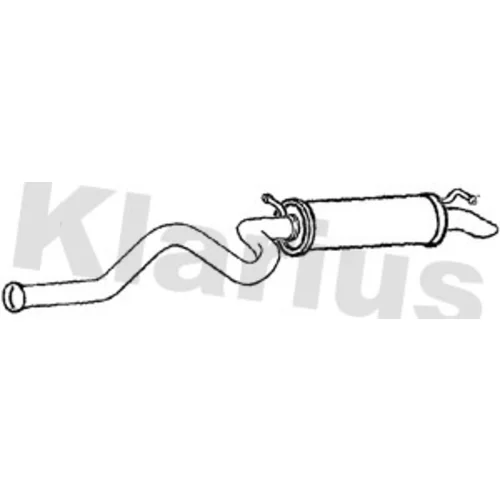Koncový tlmič výfuku KLARIUS 250591