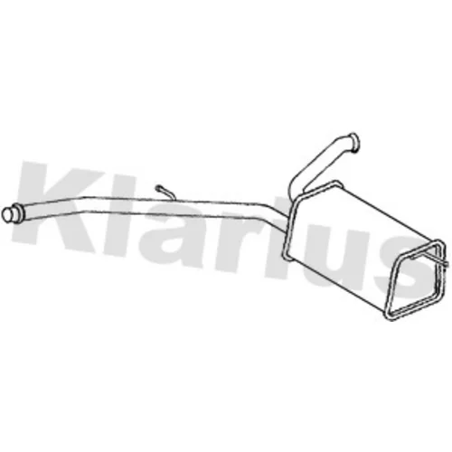 Stredný tlmič výfuku KLARIUS 250867