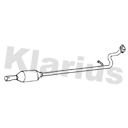 Stredný tlmič výfuku KLARIUS 250933
