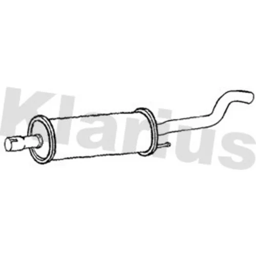 Stredný tlmič výfuku KLARIUS 251460