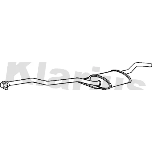 Stredný tlmič výfuku KLARIUS 260241