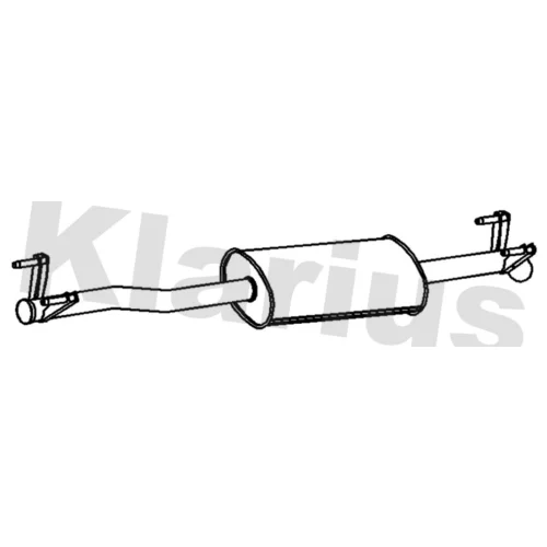 Stredný tlmič výfuku KLARIUS 261088