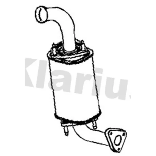 Filter sadzí/pevných častíc výfukového systému KLARIUS 390452