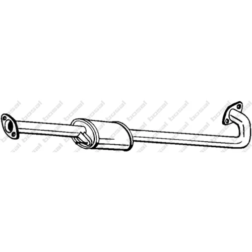 Stredný tlmič výfuku KLOKKERHOLM 165-039