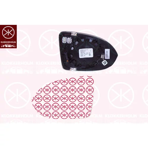 Sklo vonkajšieho zrkadla KLOKKERHOLM 95311063A1