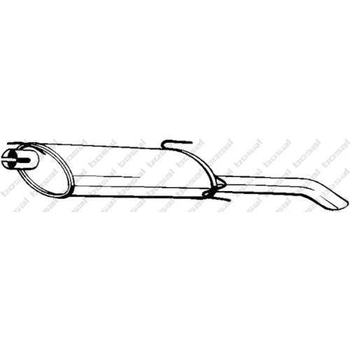 Koncový tlmič výfuku KLOKKERHOLM 185-311