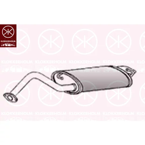 Koncový tlmič výfuku 81168671 /KLOKKERHOLM/
