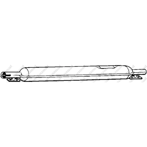 Stredný tlmič výfuku KLOKKERHOLM 135-371