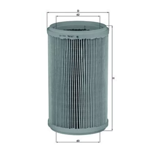 Vzduchový filter KNECHT LX 914 (KNECHT - Mahle)