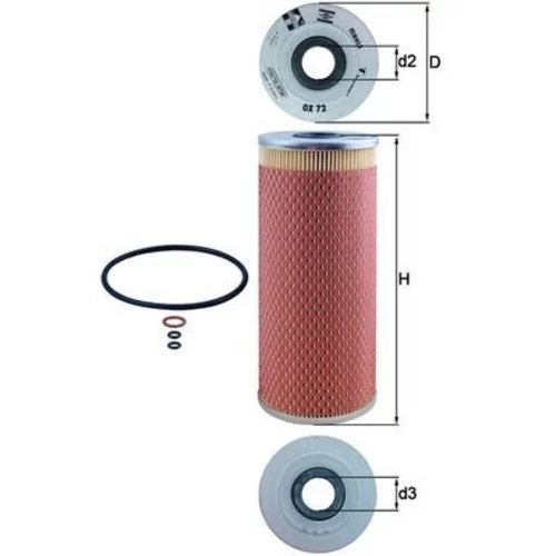 Olejový filter KNECHT OX 72D