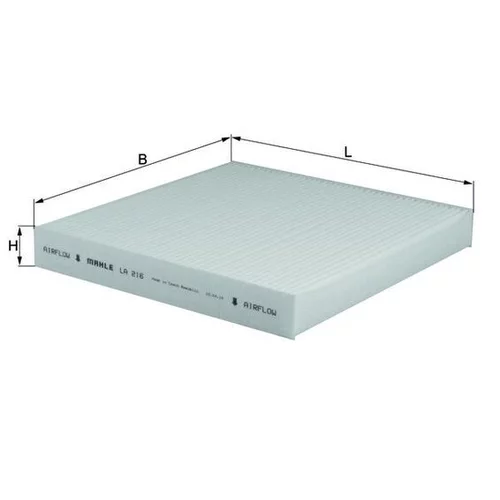 Filter vnútorného priestoru KNECHT LA 216 (KNECHT - Mahle) - obr. 1