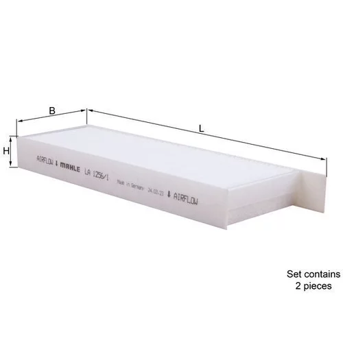 Filter vnútorného priestoru KNECHT LAK 1256/1/S (KNECHT - Mahle) - obr. 1