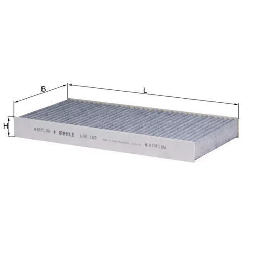 Filter vnútorného priestoru KNECHT LAK 152 (KNECHT - Mahle) - obr. 2