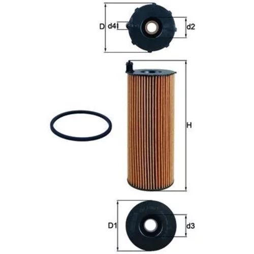 Olejový filter KNECHT OX 196/1D (KNECHT - Mahle) - obr. 2