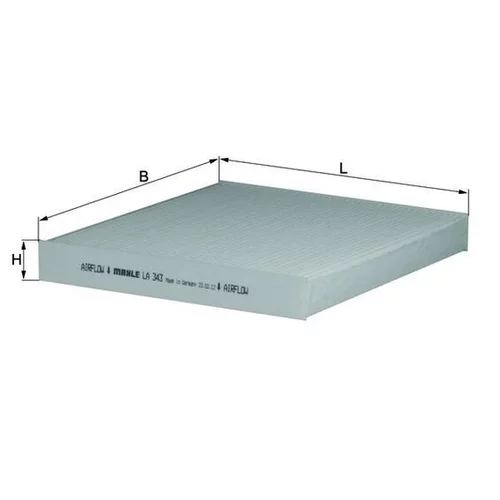 Filter vnútorného priestoru KNECHT LA 343 (KNECHT - Mahle) - obr. 1