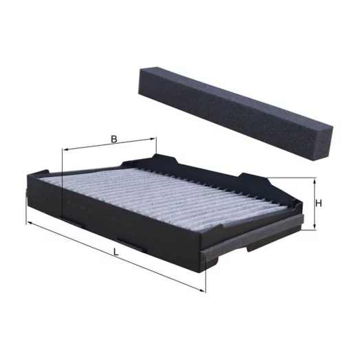 Filter vnútorného priestoru KNECHT LAK 255